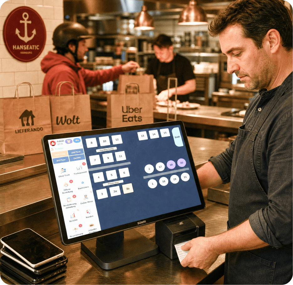 Hanseatic POS-CASH am Tresen